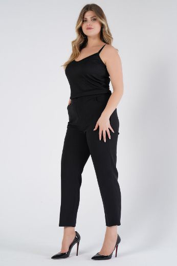 Picture of Nelly 1915003 BLACK Plus Size Women Pants 