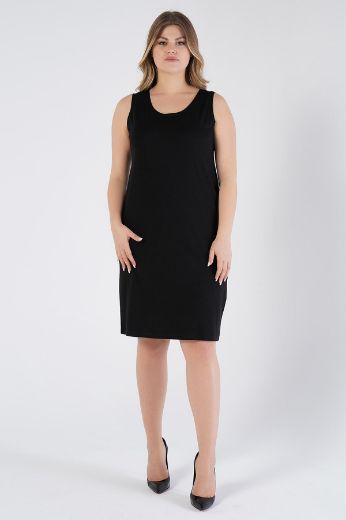 Picture of Nelly 220440001 BLACK Plus Size Women Dress 