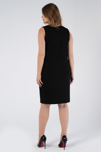 Picture of Nelly 220440001 BLACK Plus Size Women Dress 