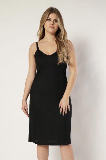 Picture of Nelly 210440054 BLACK Plus Size Women Dress 