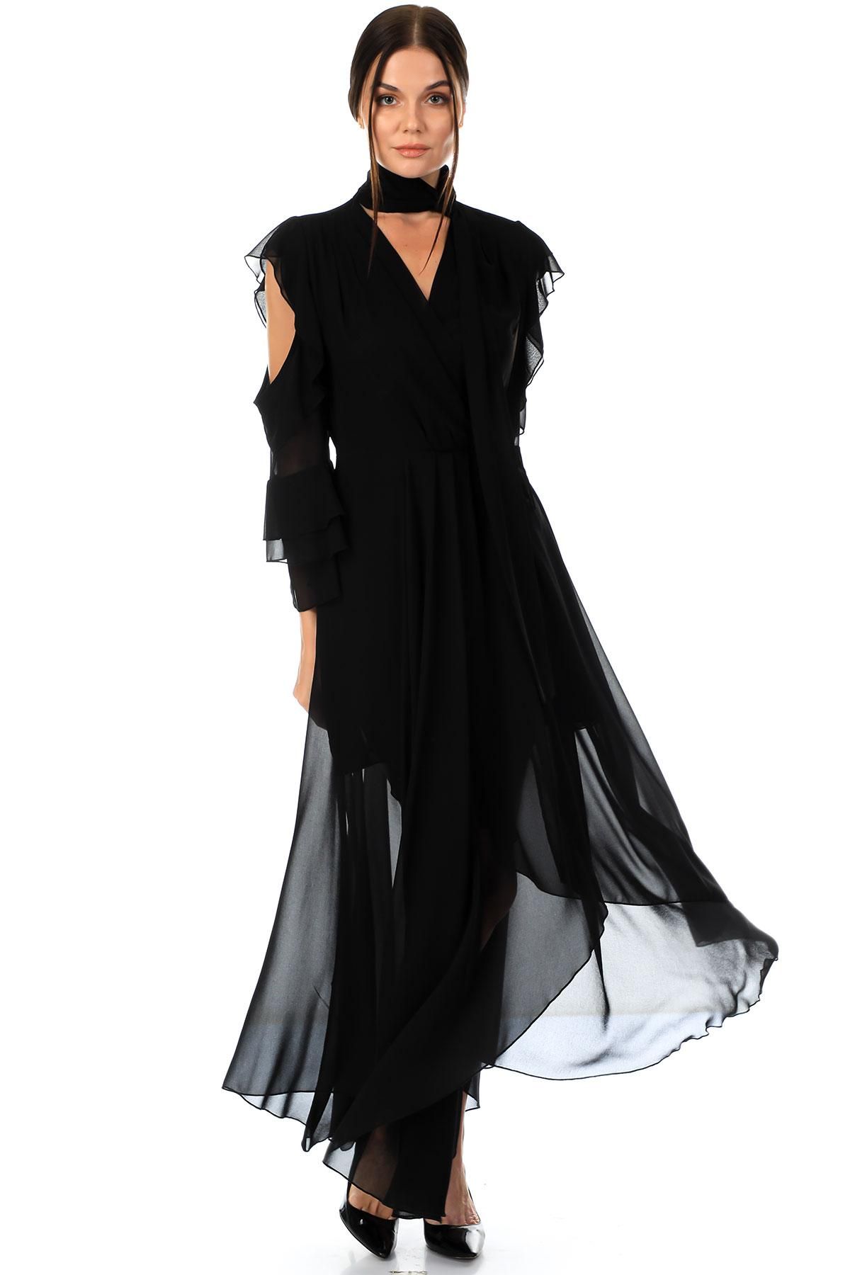KEDMA 8-98177 BLACK Women Evening Gown | Dosso Dossi