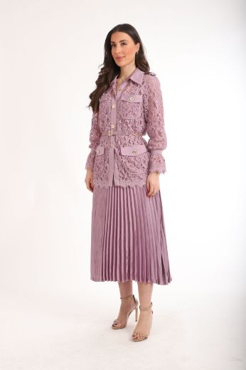 Picture of Polen Poe 2221007 LILAC Women Skirt
