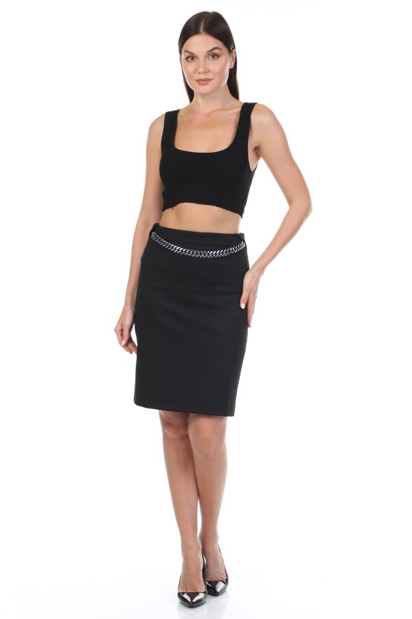 Picture of Vangeliza 8237 BLACK Women Skirt