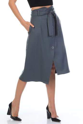 Picture of Kausi 22K1008 INDIGO Women Skirt