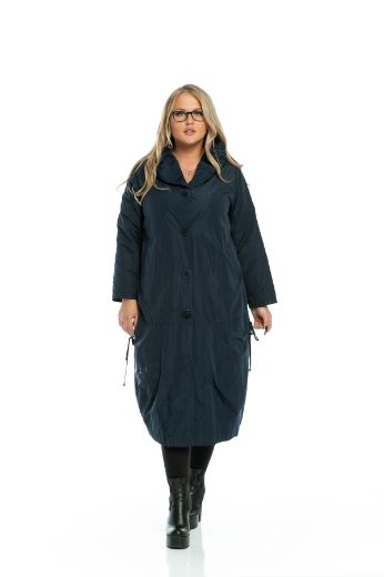 Picture of Aysel 10362-50 NAVY BLUE Plus Size Women Coat 