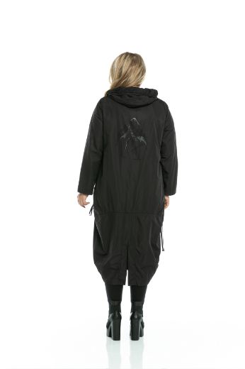 Picture of Aysel 10362-44 BLACK Plus Size Women Coat 