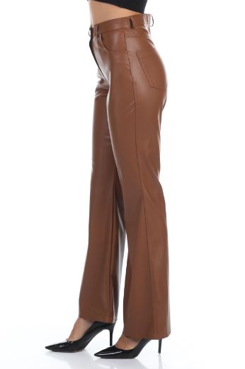 Picture of Red Export Women 4142 BROWN Women's Trousers
