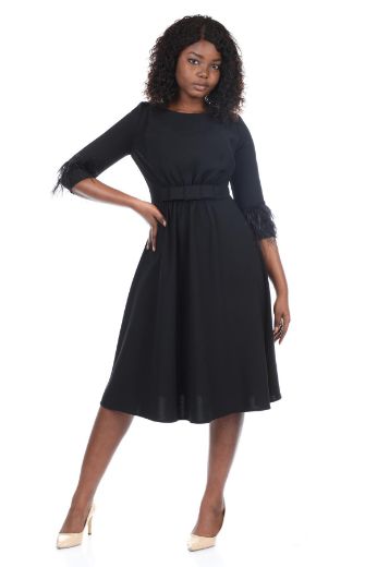 Picture of ROXELAN RD8147 BLACK Women Dress