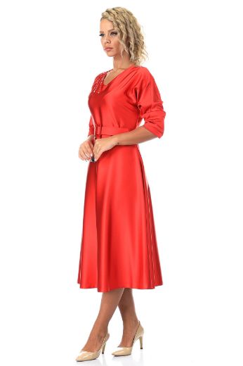 Picture of Vittoria 21920 RED Women Dress