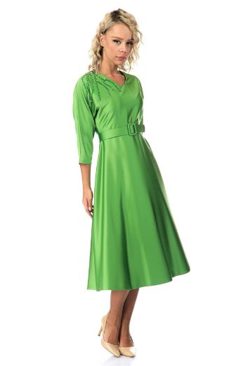Picture of Vittoria 21920 GREEN Women Dress