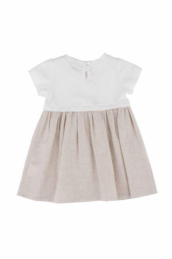 Picture of Best Kids BB23YK10047 NATURAL Baby Dress