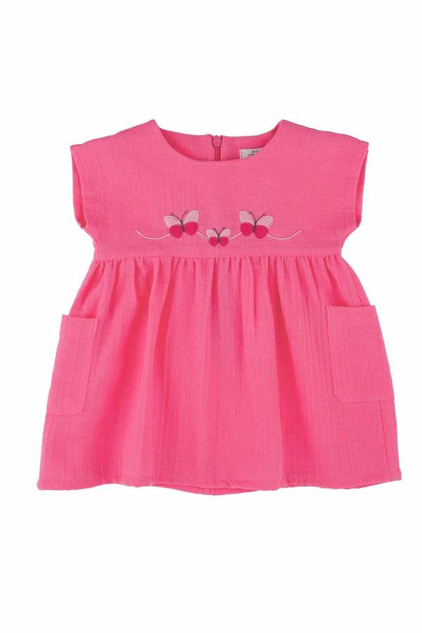 Picture of Best Kids BB23YK10049 PINK Baby Dress