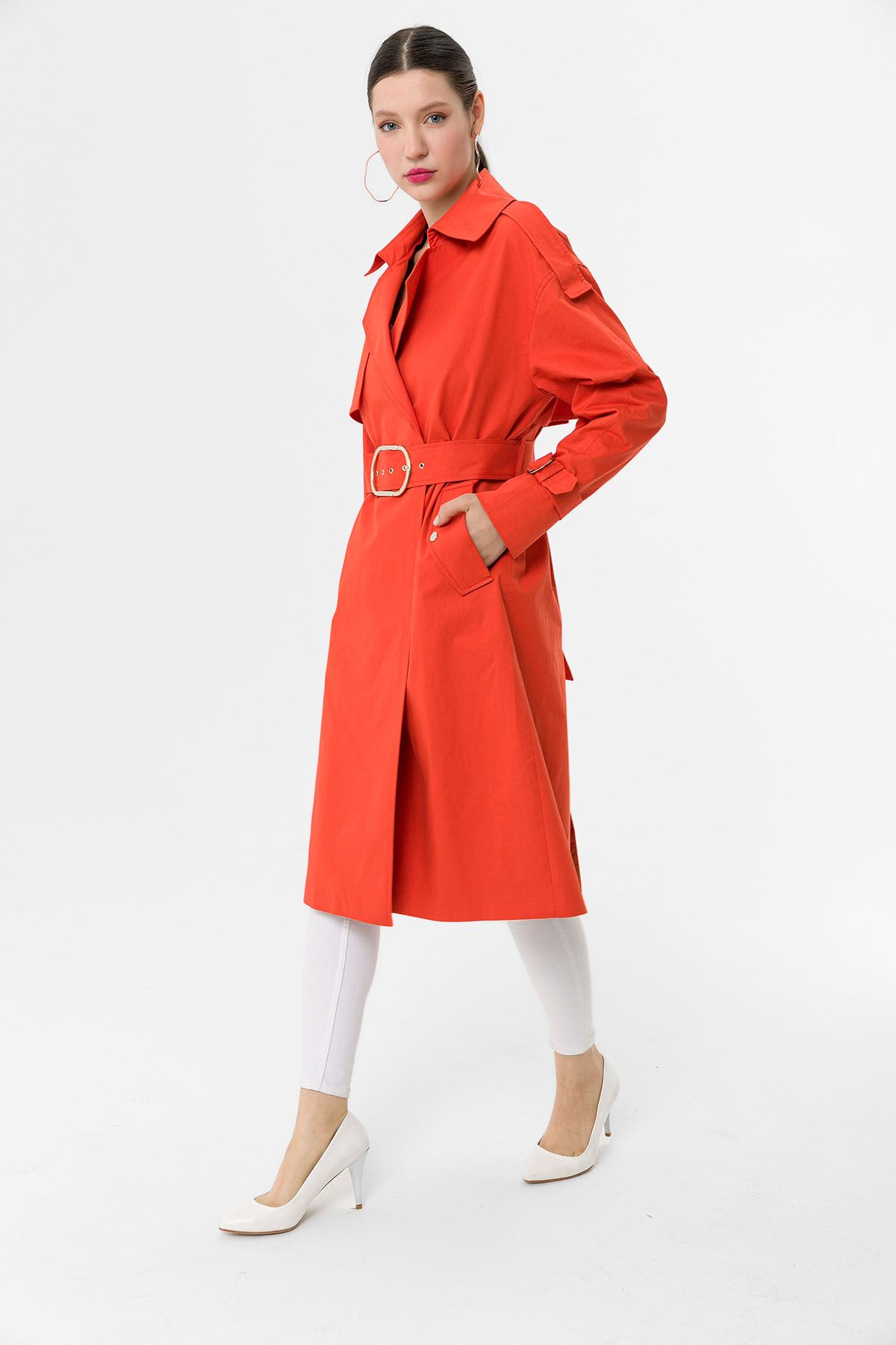 Icon 1635 KB CORAL Women Trenchcoat Dosso Dossi