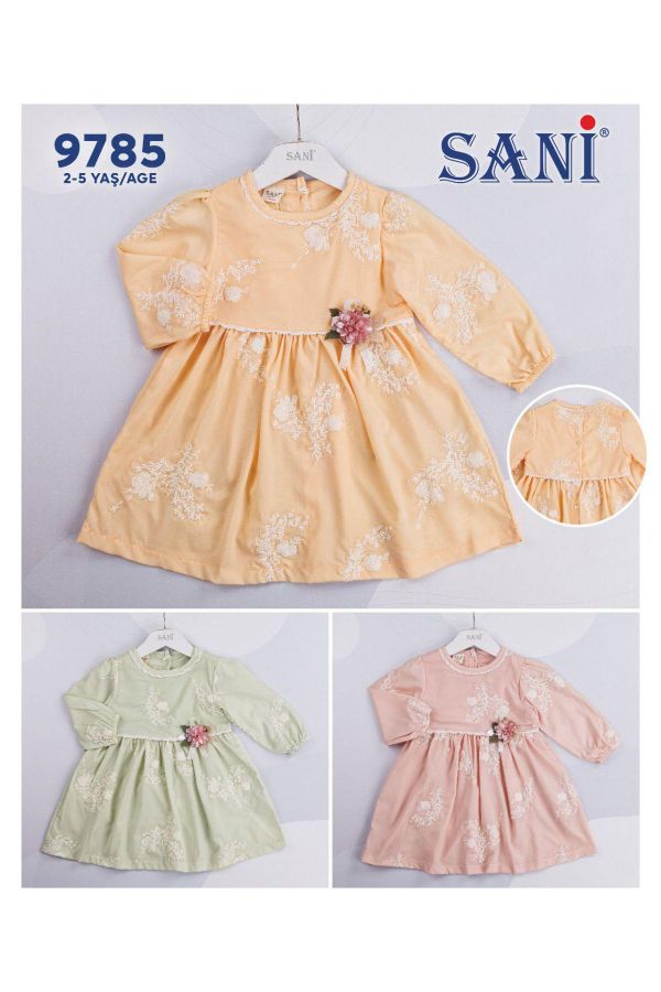 Sani Kids 9785 PEMBE Kız Çocuk Elbise resmi