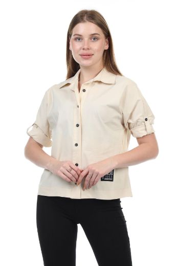 Aras 8408 BEJ Kadın Gömlek resmi