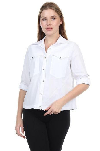 Aras 8429 EKRU Kadın Gömlek resmi