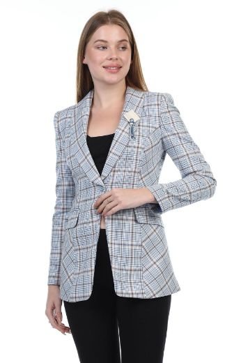 Fimore 5556-18 ACIK MAVI Kadın Ceket resmi