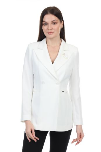Fimore 5570-6 BEYAZ Kadın Ceket resmi