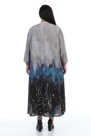 Wioma 7030xl TAS Büyük Beden Kadın Elbise resmi