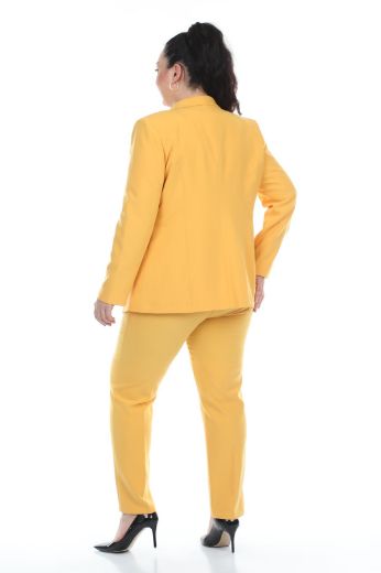 Fimore 8203 60xl YELLOW Plus Size Women Suit Dosso Dossi