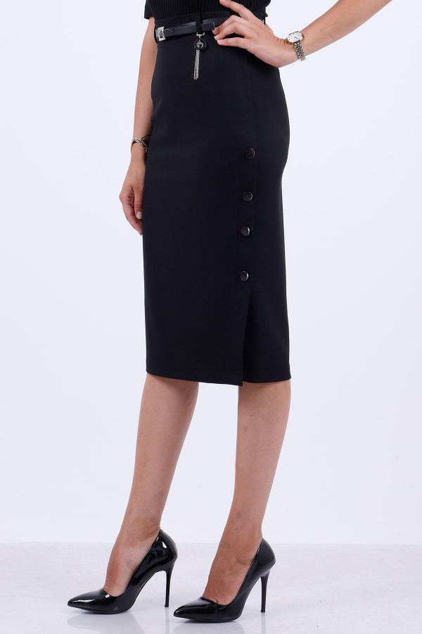 Picture of My Twins 223010 BLACK Women Skirt