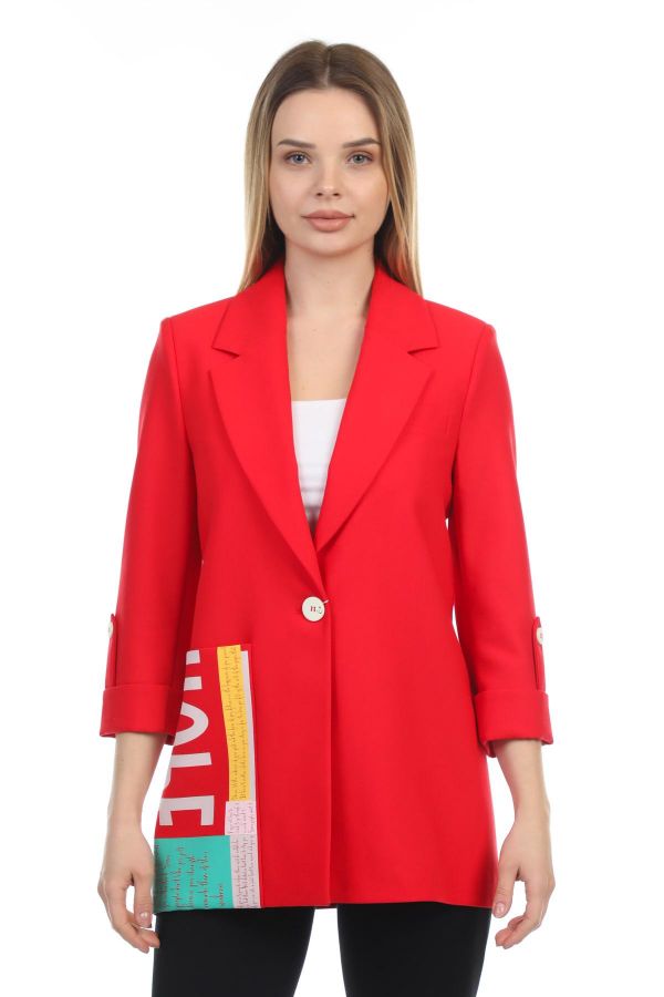 Pizara Line 7803 RED Women Jacket | Dosso Dossi