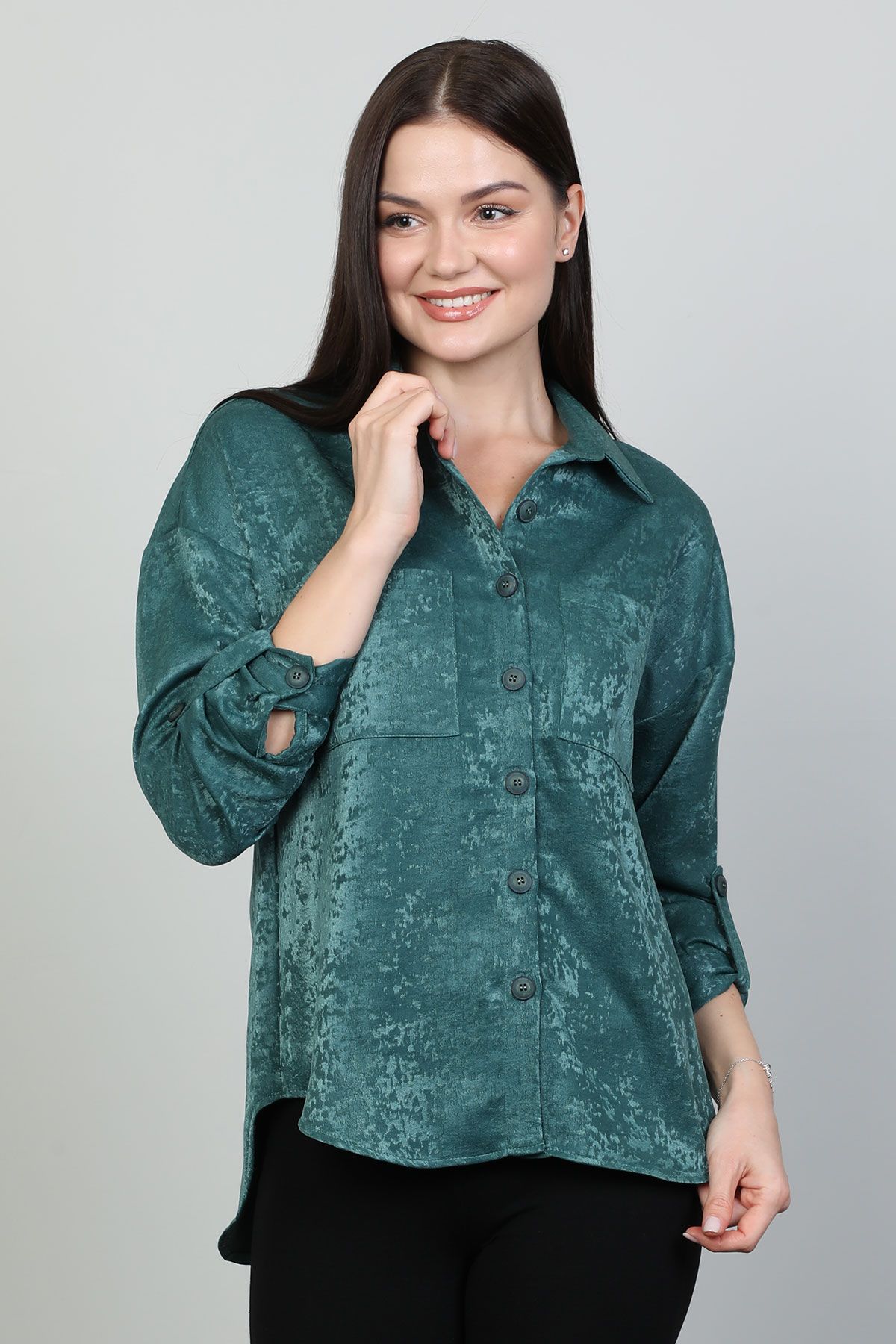 Modalinda 40036 GREEN Women Blouse | Dosso Dossi