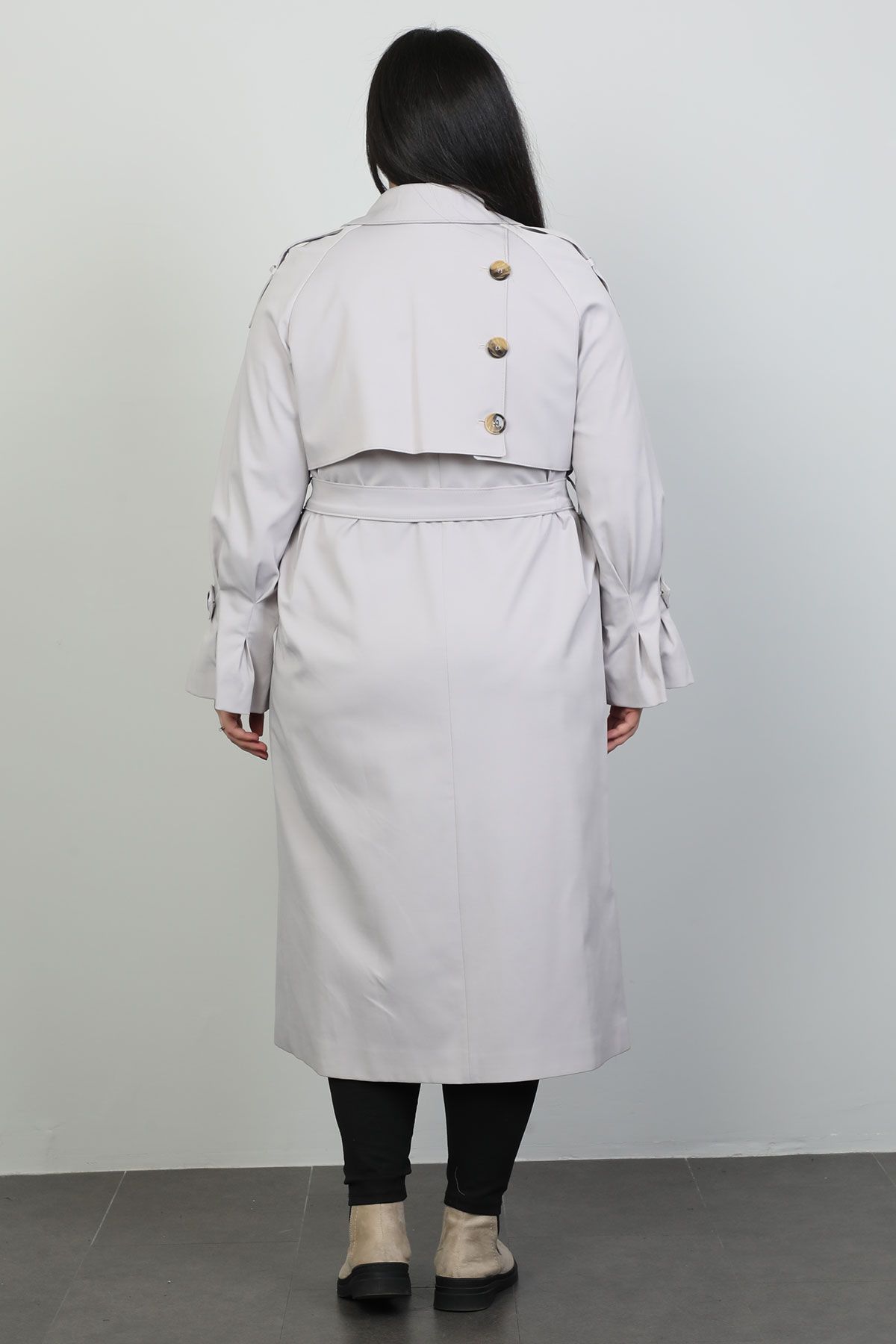 White trench cheap coat plus size