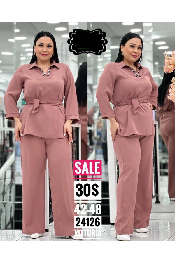 Picture of Vittoria 24126xl POWDER Plus Size Women Suit